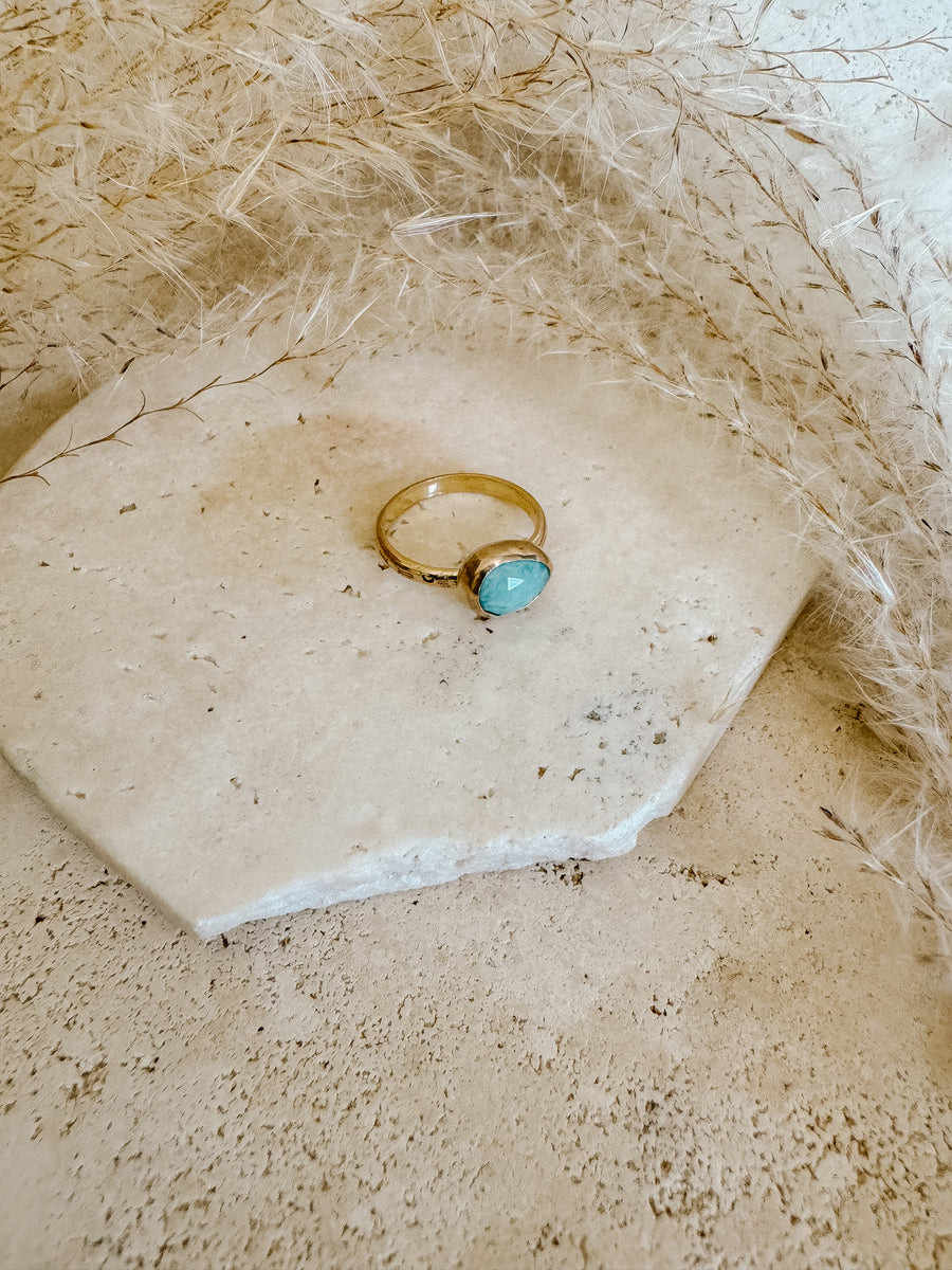 Amazonite + 14k Gold Filled Ring