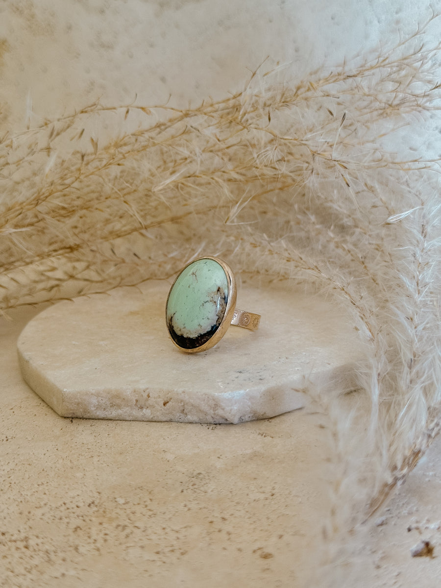 Chrysoprase 14k Gold Filled Ring