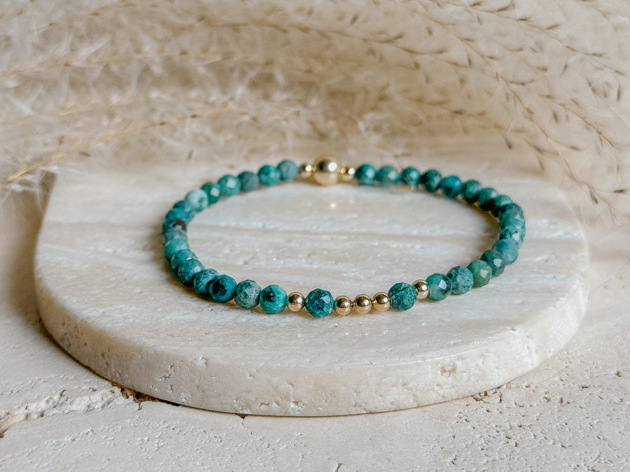 Chrysocolla Illumination Bracelet