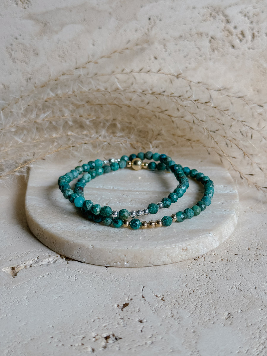 Chrysocolla Illumination Bracelet