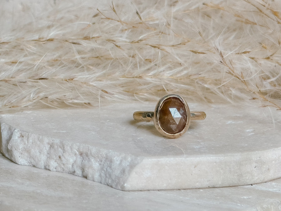 Ochre Sapphire + 14k Gold Filled Ring