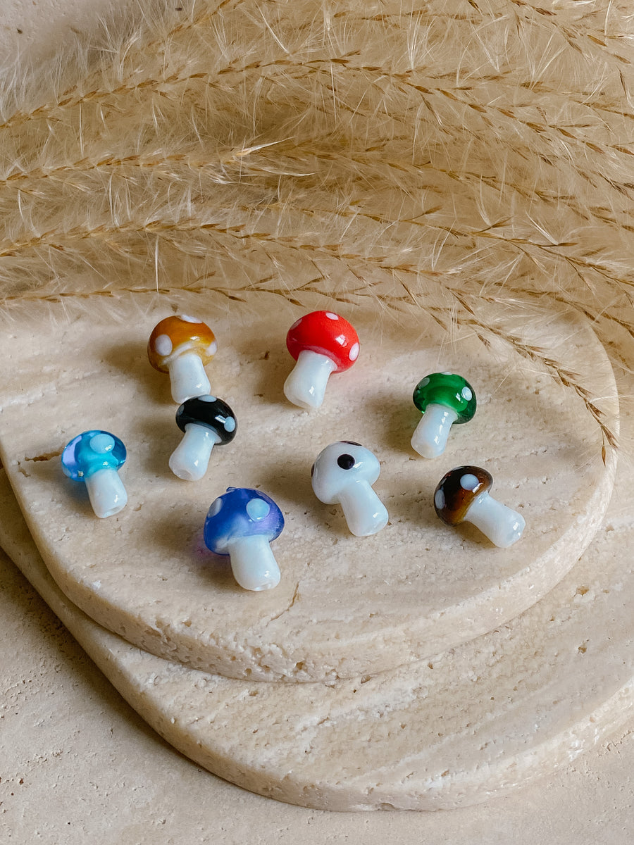 Mushroom Earrings - Salt + Sage