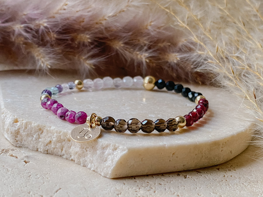 Monthly Zodiac Bracelet - Capricorn - Salt + Sage