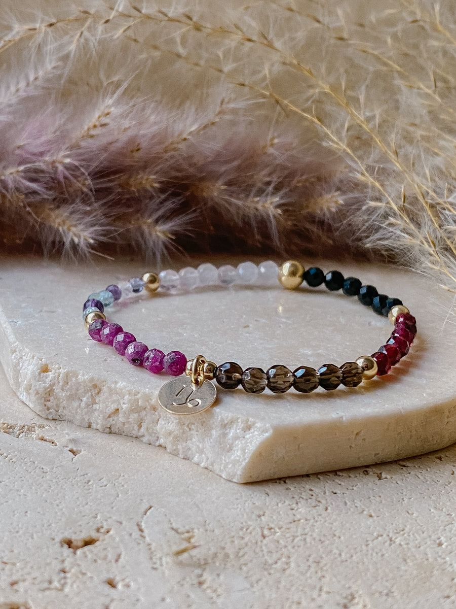 Monthly Zodiac Bracelet - Capricorn - Salt + Sage