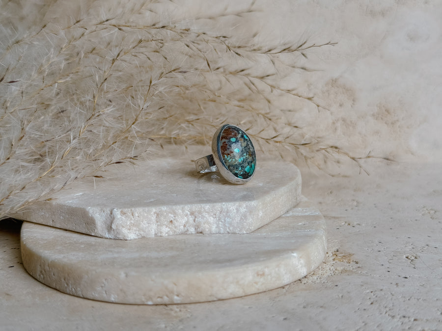 Turquoise + Sterling Silver Ring