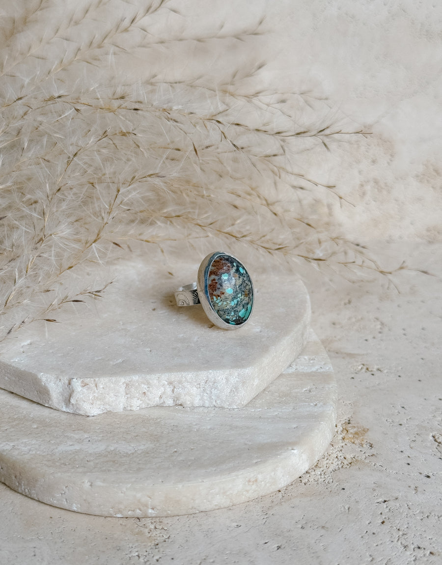Turquoise + Sterling Silver Ring