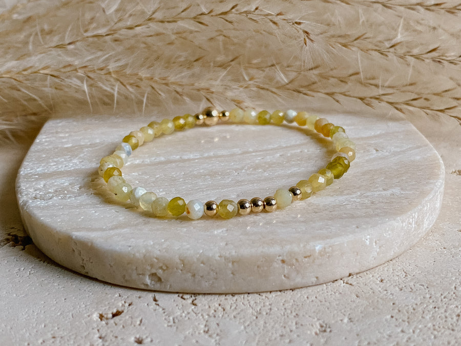 Yellow Opal Illumination Bracelet - Salt + Sage