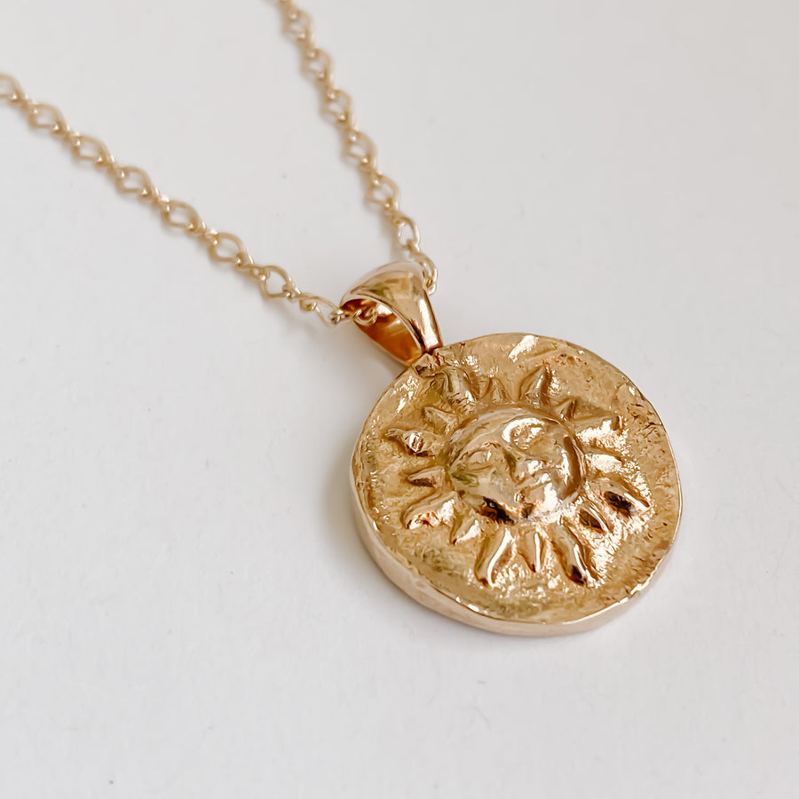 The Mädy Sun Necklace (Bronze) - Salt + Sage