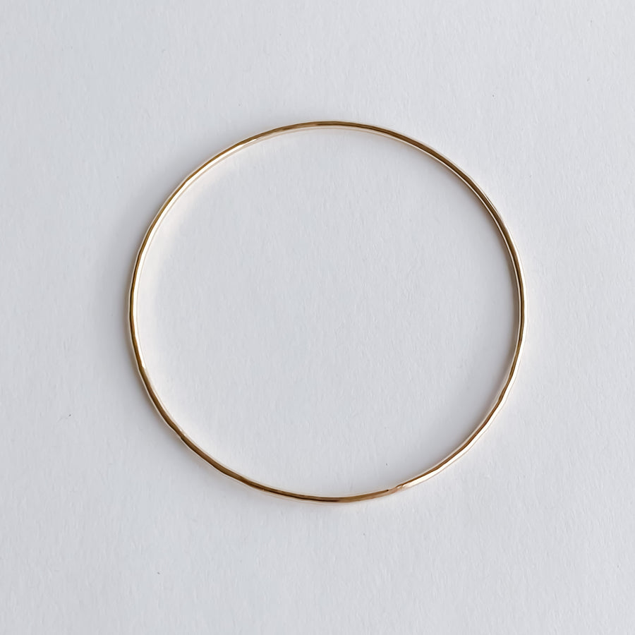 Gold Bangle Bracelet - Salt + Sage