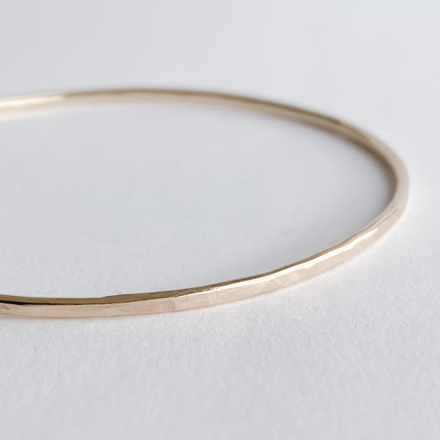 Gold Bangle Bracelet - Salt + Sage