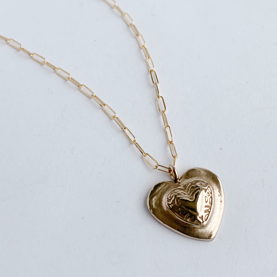 Heart of Gold Necklace - Salt + Sage
