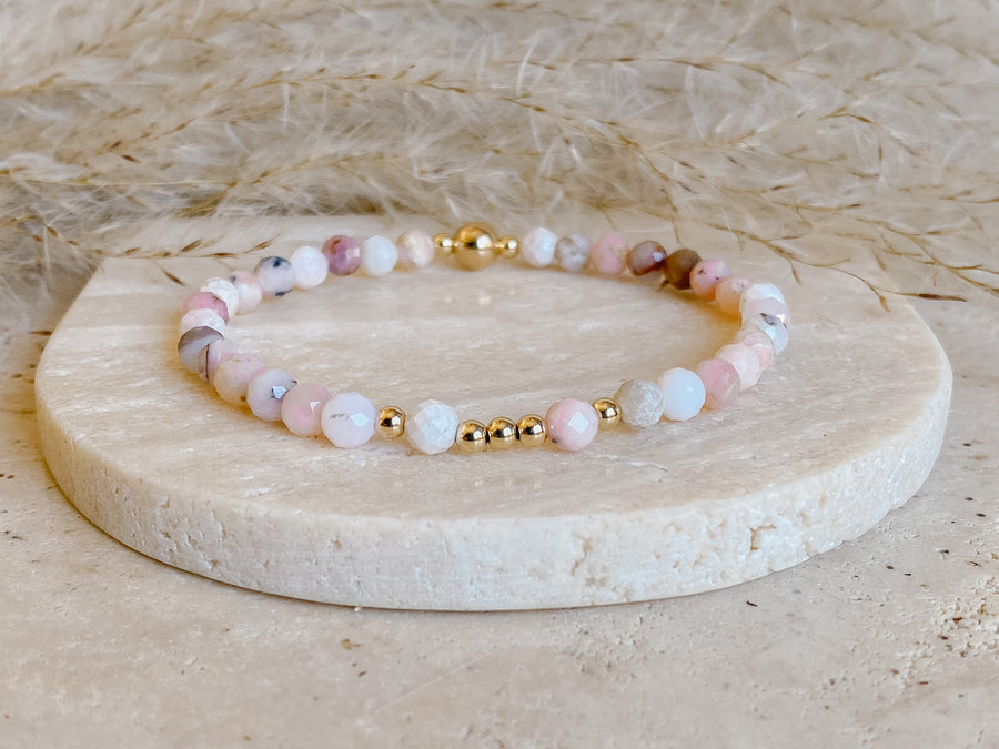Pink Opal Illumination Bracelet - Salt + Sage