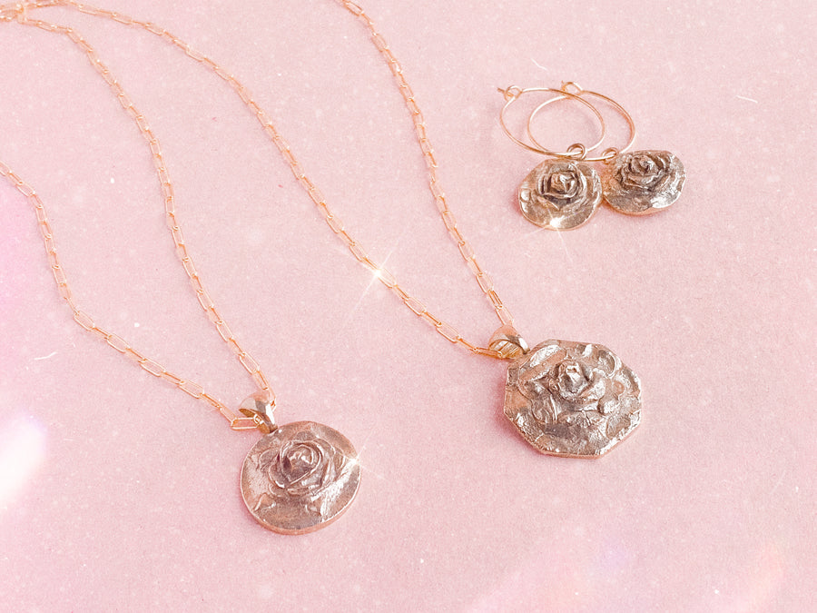 Rose Necklace - Salt + Sage